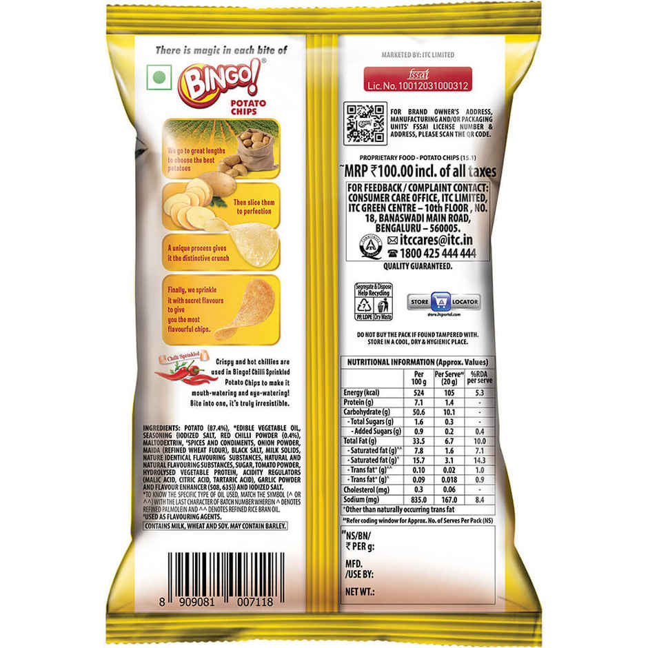 Bingo! Original Style Chilli Sprinkled | Crispy & Enjoyable