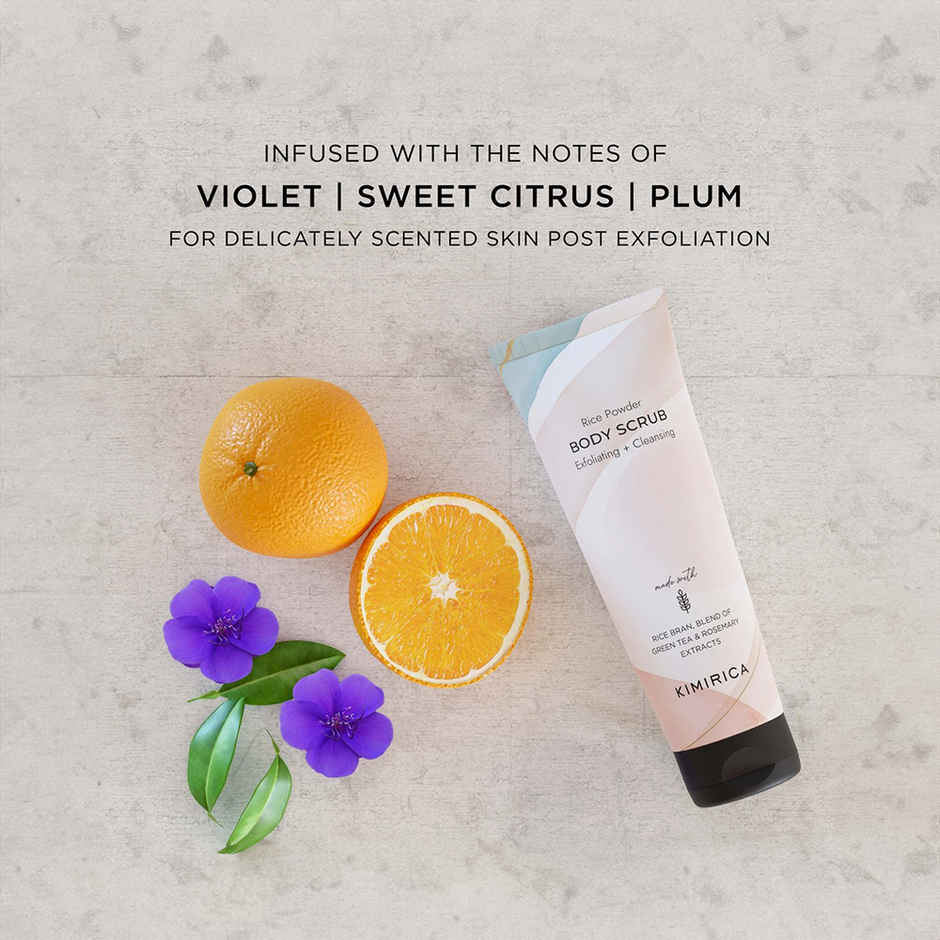 Kimirica Rice Powder Body Scrub | Tube