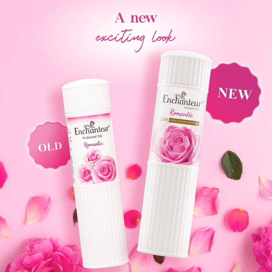 Enchanteur Romantic Perfumed Talcum Powder With Floral French Fragrance For Women