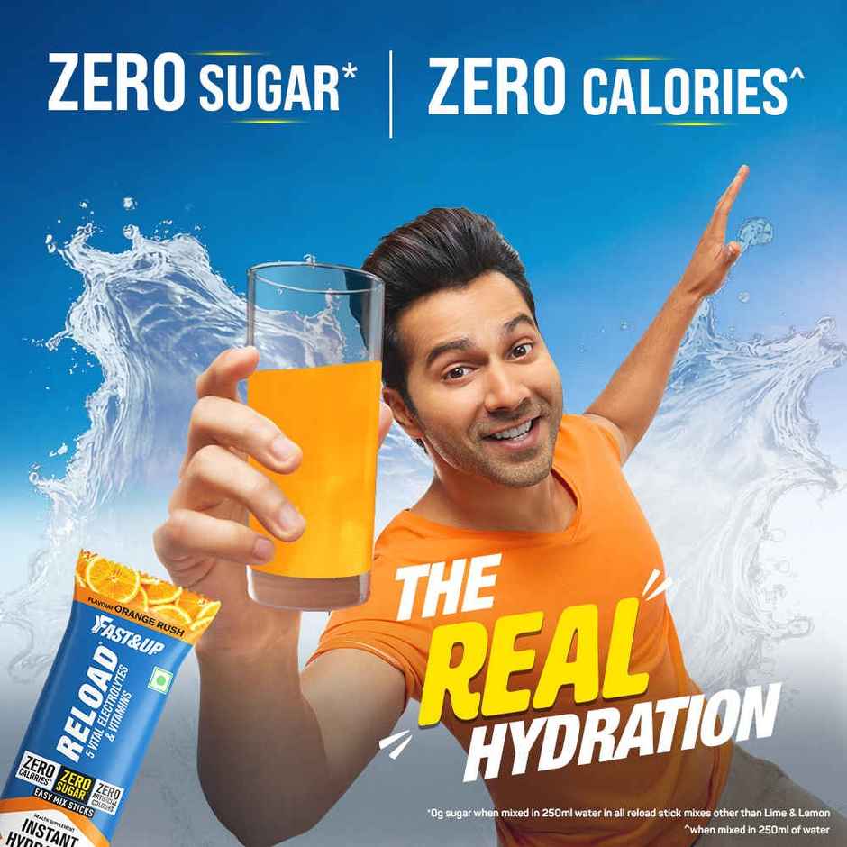 Fast&Up Reload Zero Sugar Instant Hydration Sticks With 5 Essential Electrolytes | Assorted