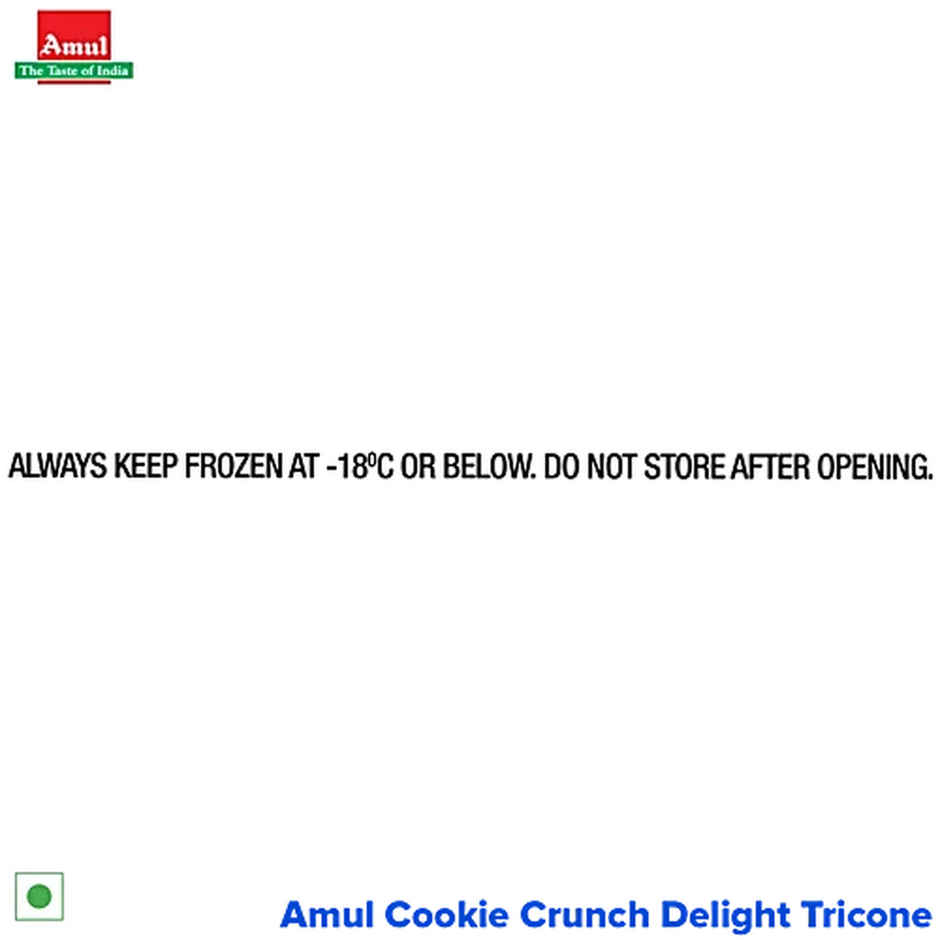 Amul Cookie Crunch Delight Ice Cream Cone