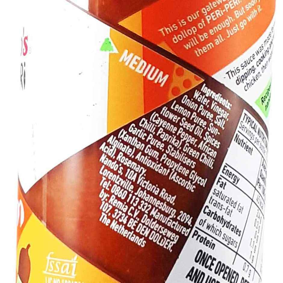 Nando's Peri Peri Chilli Sauce - Medium
