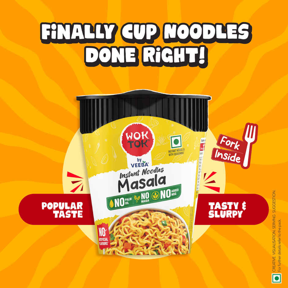 Wok Tok by Veeba Instant Cup Noodles Masala