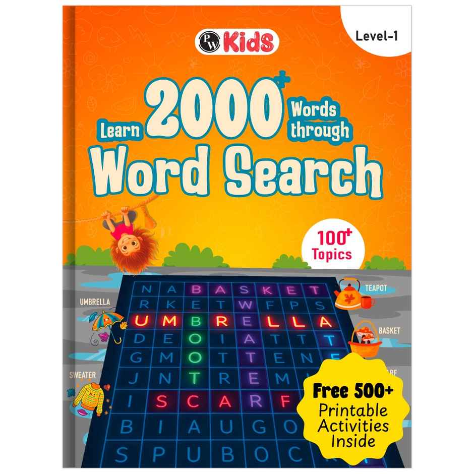 Wearch Books Physics Wallah 2000+ Word Search Activity Book for Kids - Buy at ₹319 ...