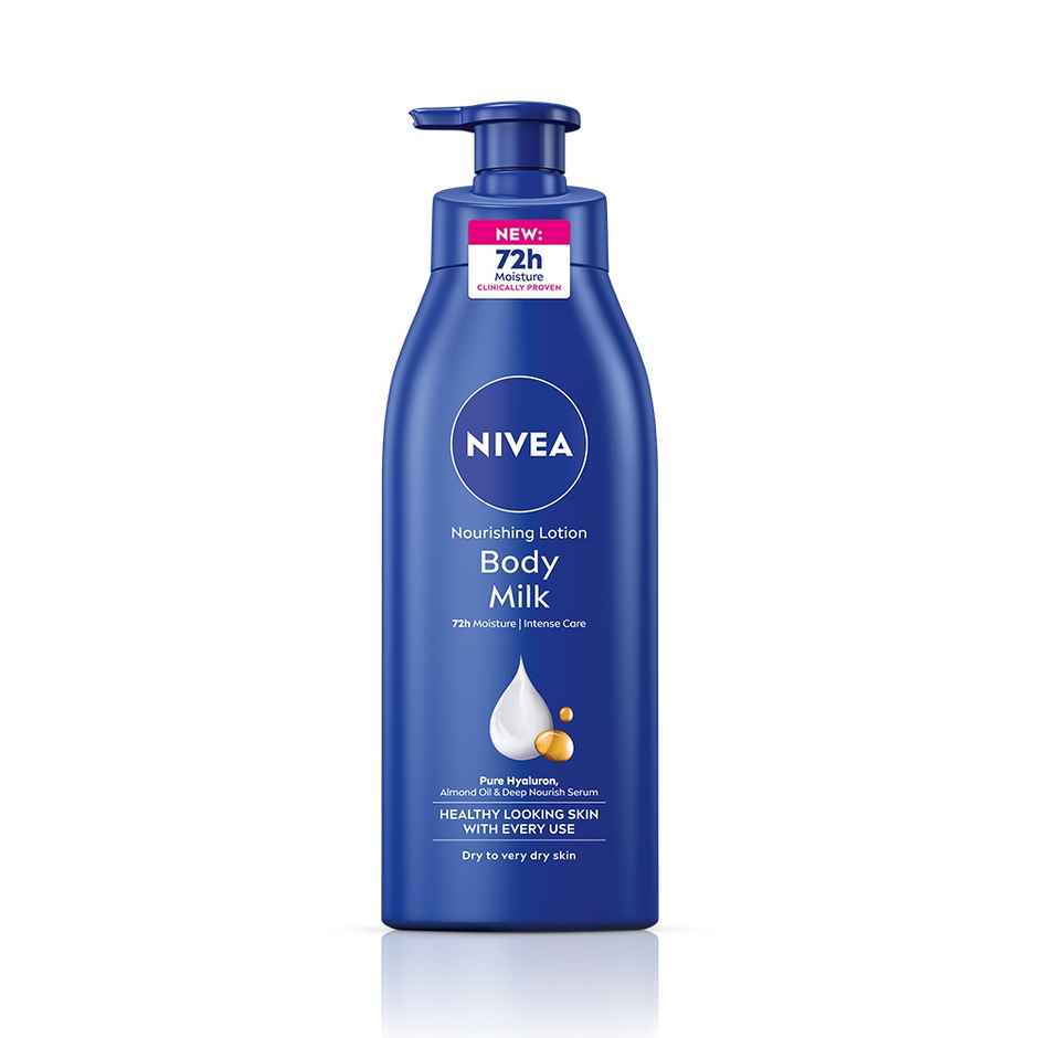 NIVEA Nourishing Body Lotion Body Milk|48 H Moisturization|2X Almond Oil|For Very Dry Skin