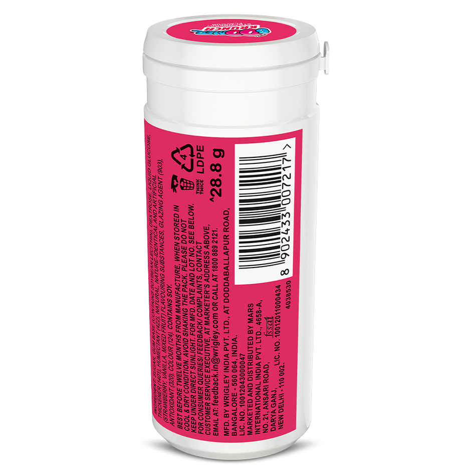 Boomer Krunch Strawberry Flavour Bubble Gum Tube