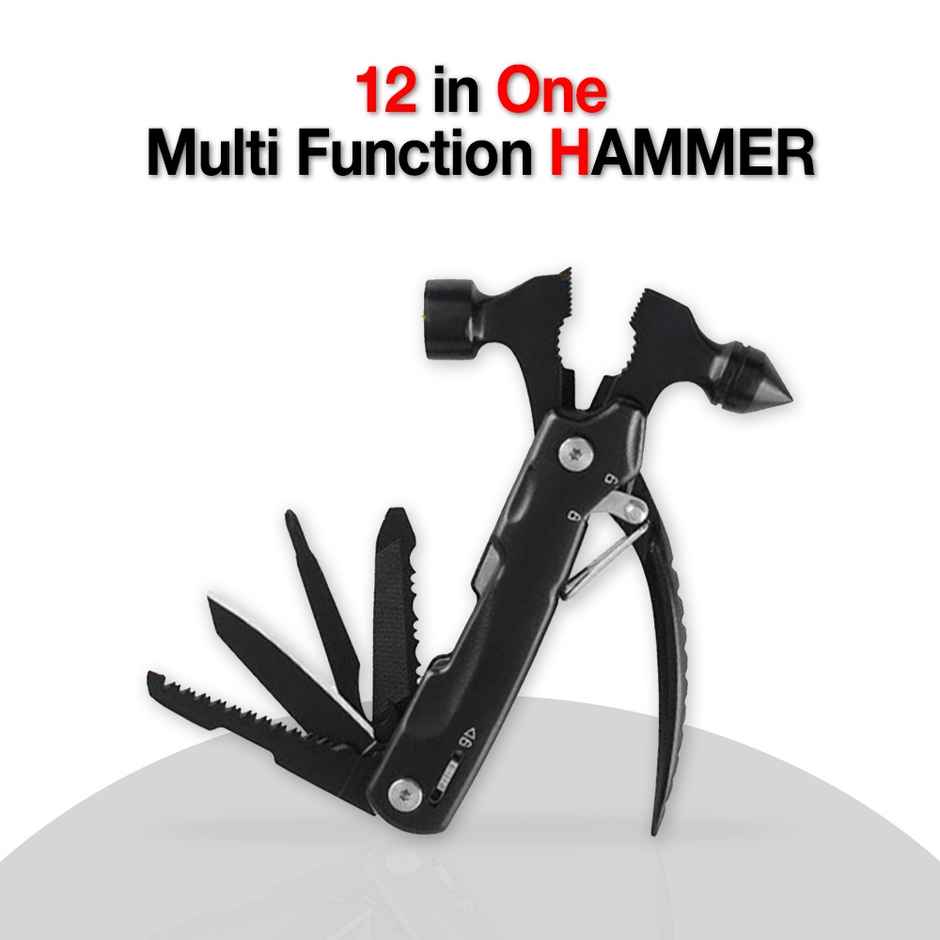 Link Prabal 12-in-1 Multi-Function Hammer with Glass Breaker & More