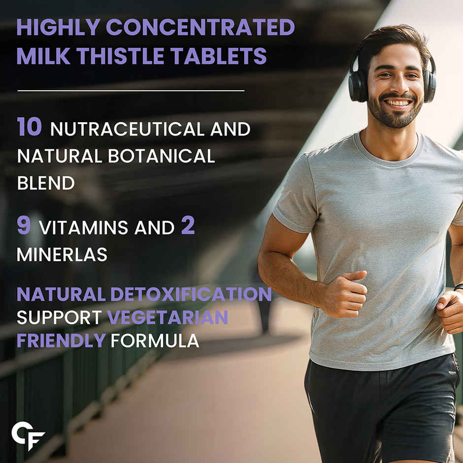 Carbamide Forte Liver Detox Supplement with Milk Thistle | 800mg Milk Thistle Extract (30:1) 120 tab