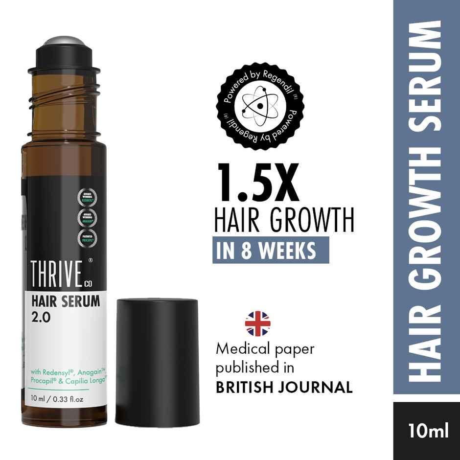 Thriveco Hair Growth Serum 2.0 - For Hair Growth & Hair Fall Control | Men & Women Combo