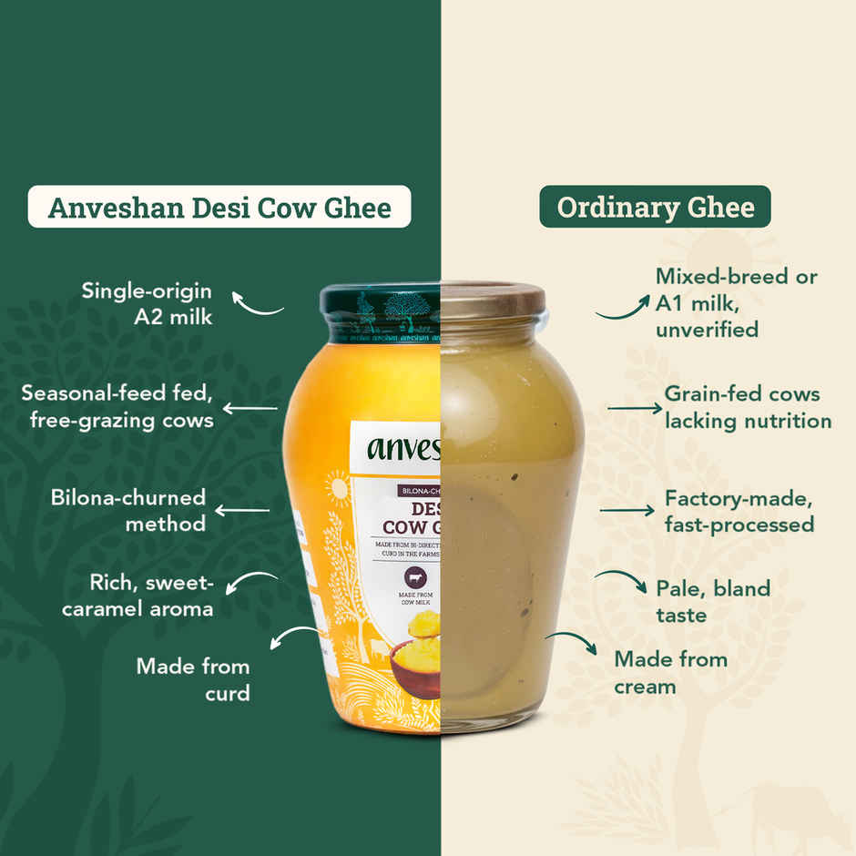 Anveshan A2 Desi Cow Ghee | Pure & Traditional