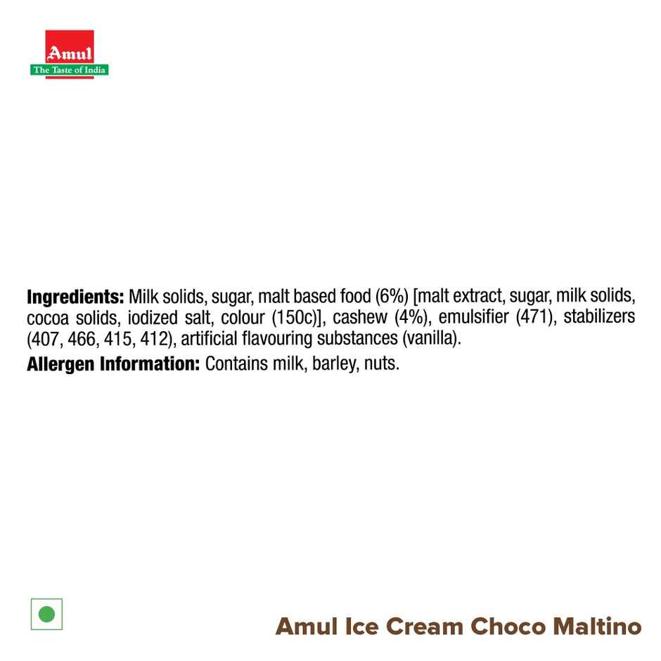 Amul Choco Maltino Ice Cream Tub