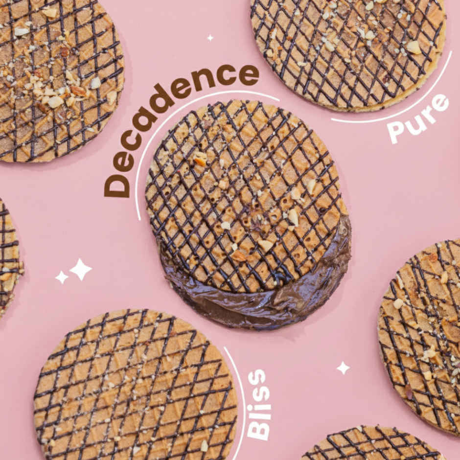 Nova Nova Mini Waffle Cookies - Belgian Chocolate - Pack of 6