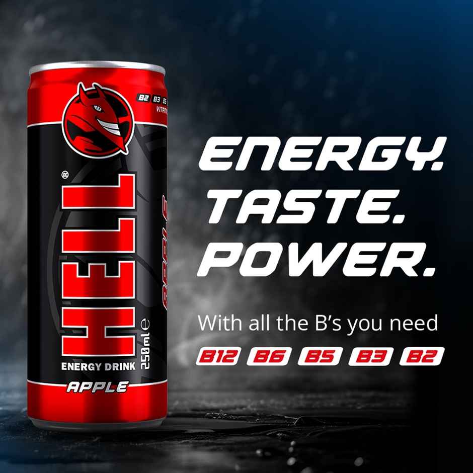 HELL Energy Drink Apple Flavoured Drink Combo     