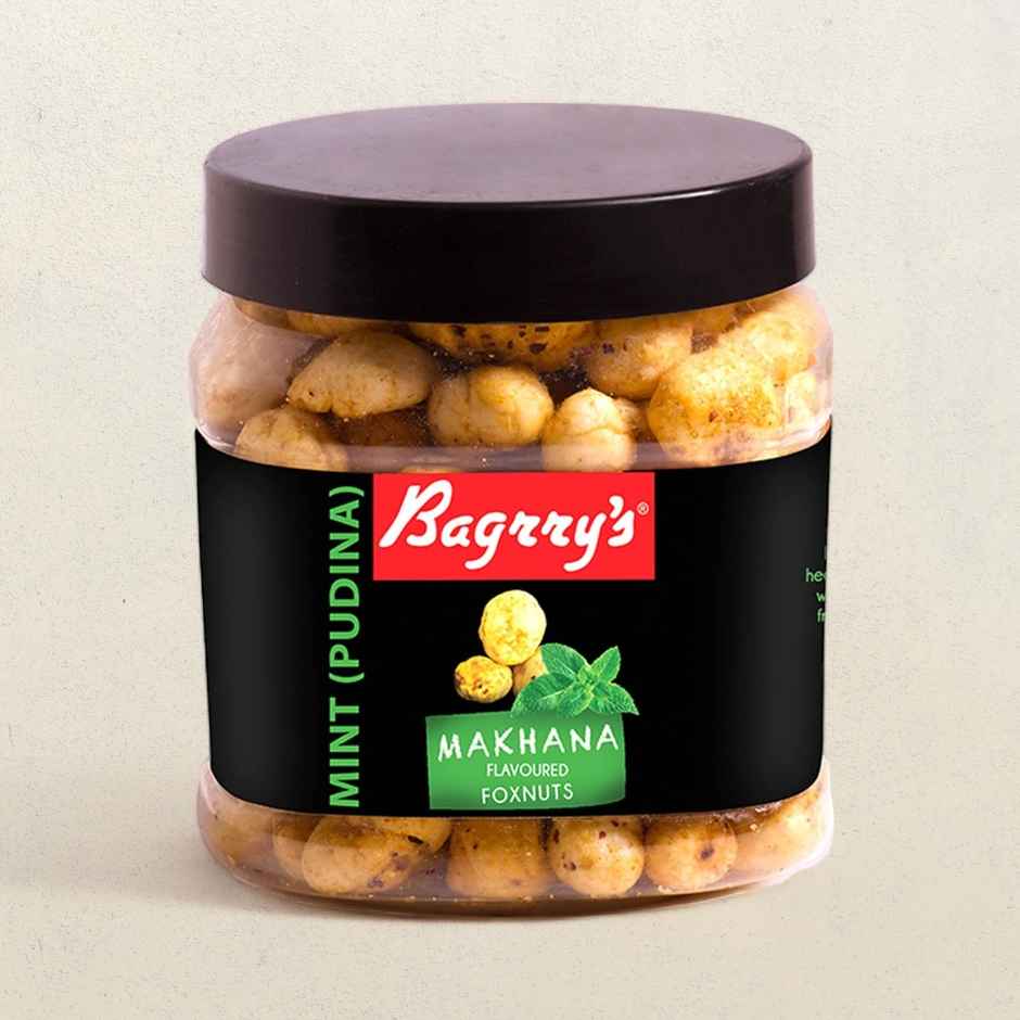 Bagrry's Makhana Foxnut Jar Mint & Pudhina Flavour