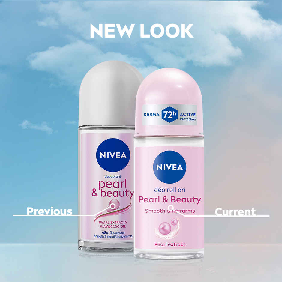 Nivea Deo Roll On Pearl beauty Underarms 72h protection
