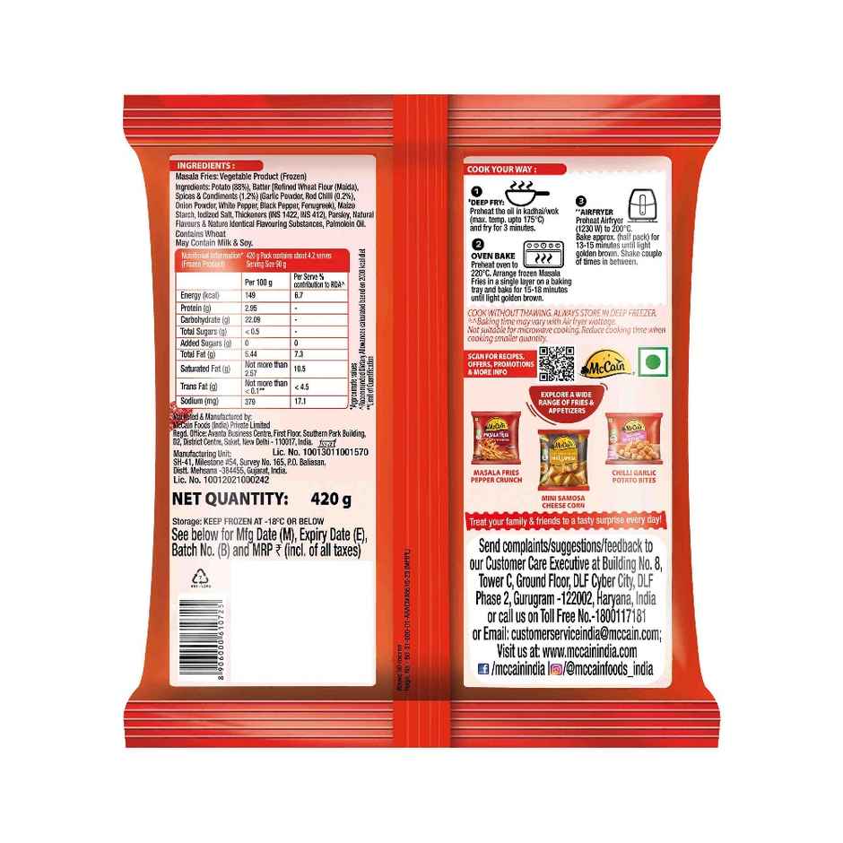 McCain Masala French Fries | Hot & Spicy | Spicy & Crispy