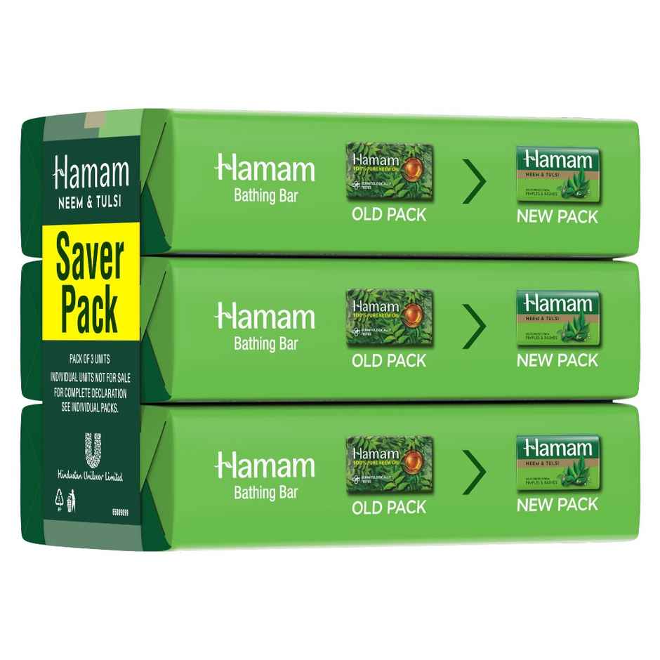 Hamam 100% Neem pure oil Soap bar 150 g * 3