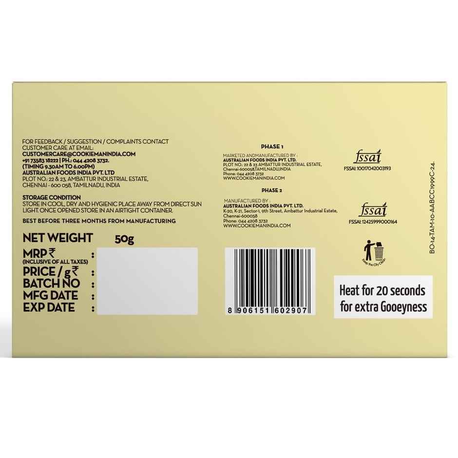 Cookie Man Premium Choc Chip Brownie