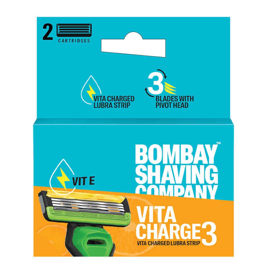 Bombay Shaving Company Vita Charge 3 Razor Cartridges