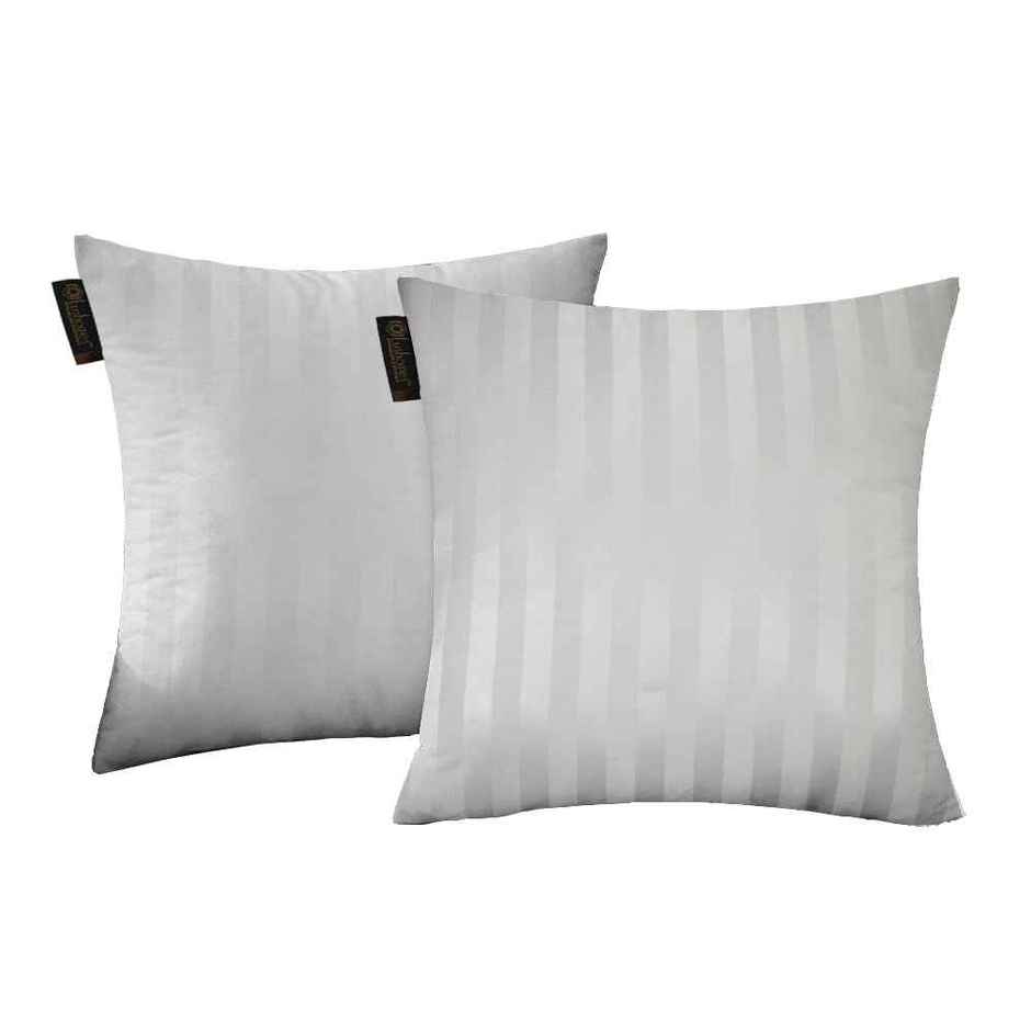 Lushomes Bolster Cushion Covers - White | 24 x 24 inch