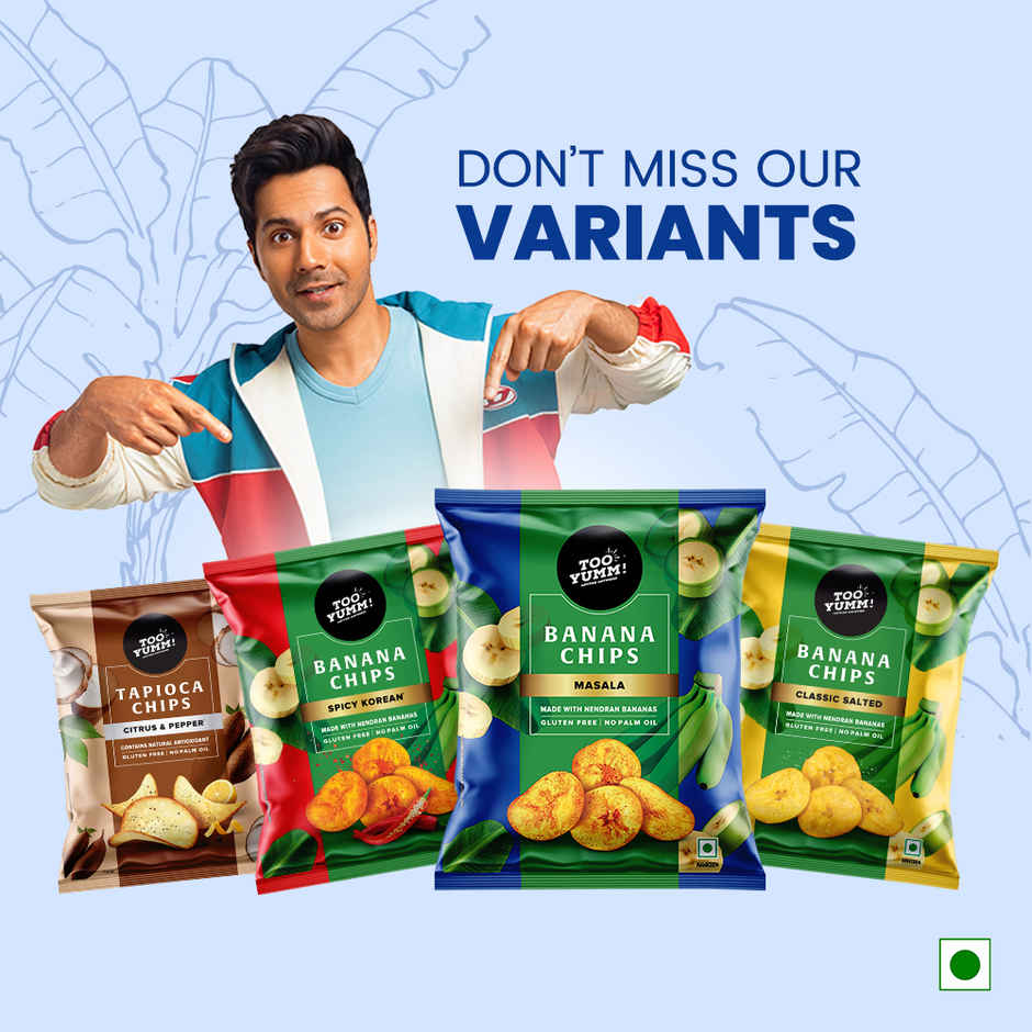 Too Yumm Masala Banana Chips Made From Premium Nendran Bananas, No Palm Oil Healthy Snacks Combo
