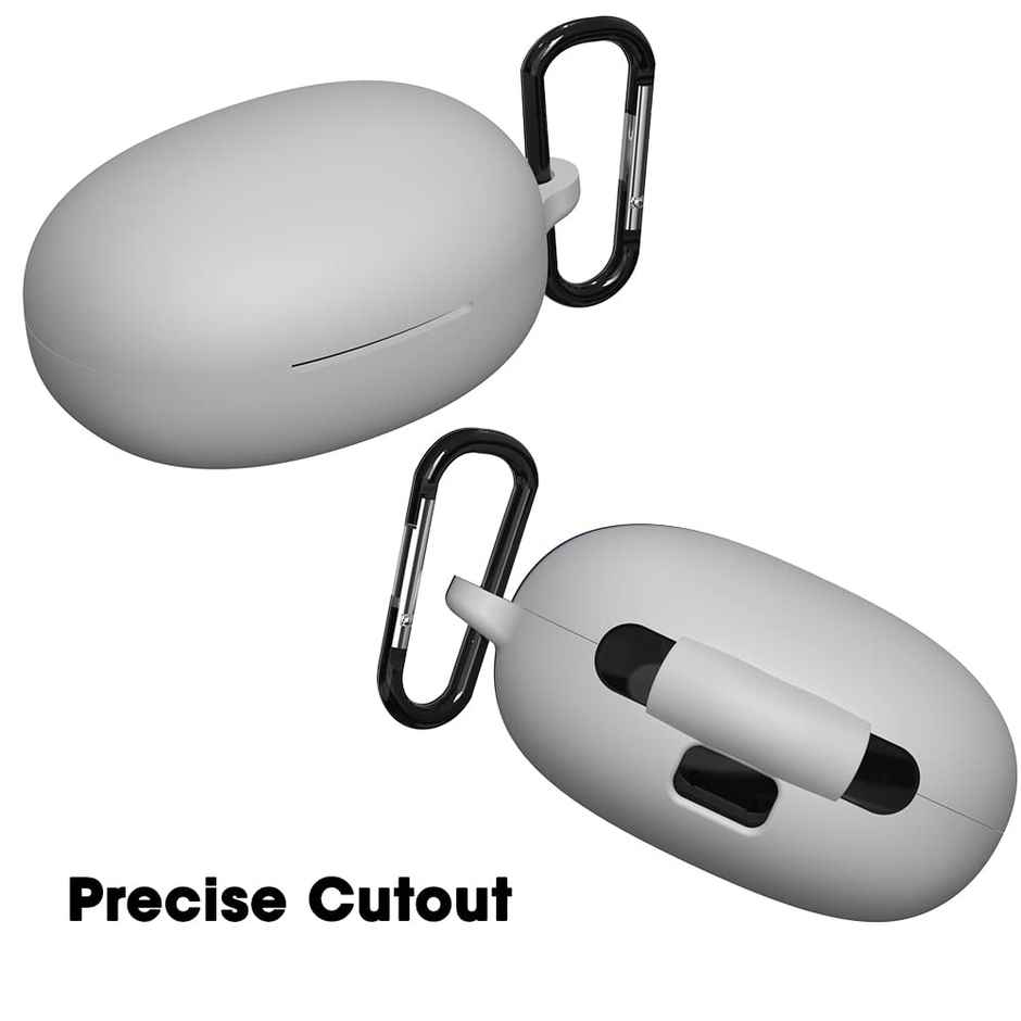 Sounce Earphone Case Cover | Compatible with Realme Buds Q2 | Grey