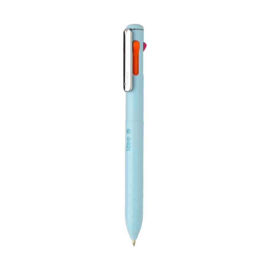 Pentel 4 in 1 Ball Pen Single Light Blue Body Orange Pink Sy Blue Violet Ink