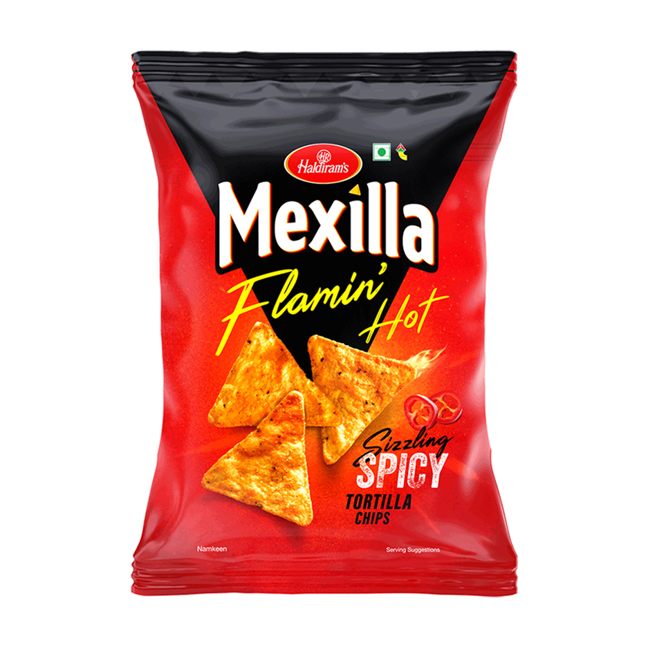 Haldiram Mexilla Flamin Hot Tortilla Chips - Sizzling Spicy