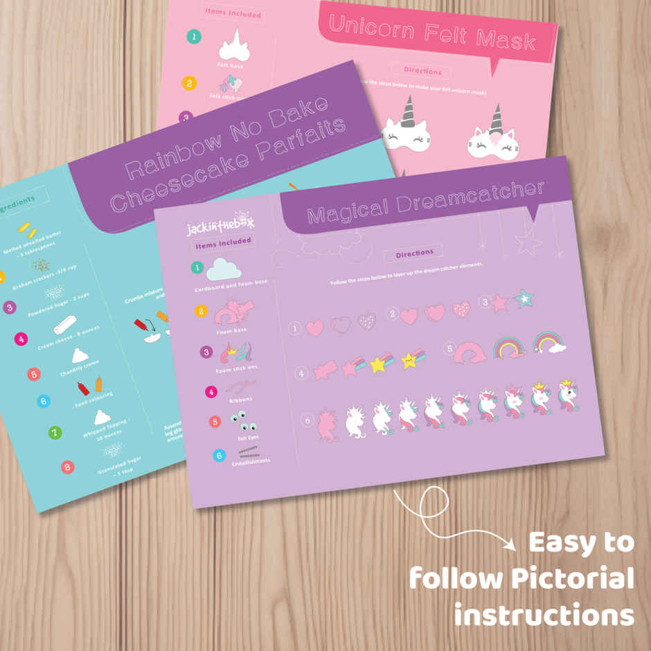 Jackinthebox Unicorn 6-In-1 Art & Craft Kit