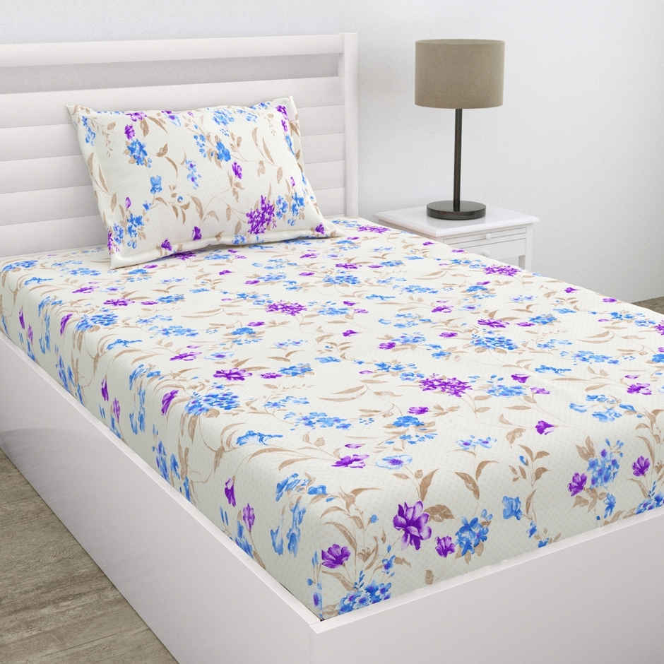 Haus & Kinder Ultra Soft All-Season Single Bedsheet | Lightweight, Breathable|Nordic Haven
