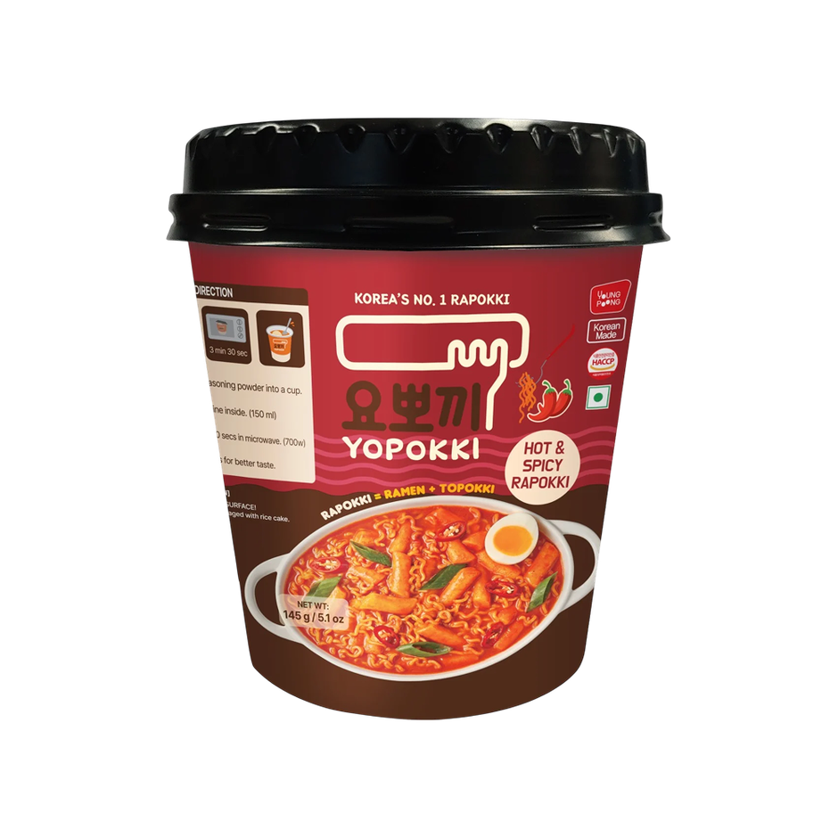 Yopokki Hot&Spicy Rapokki Ramen + Topokki Rice Cake