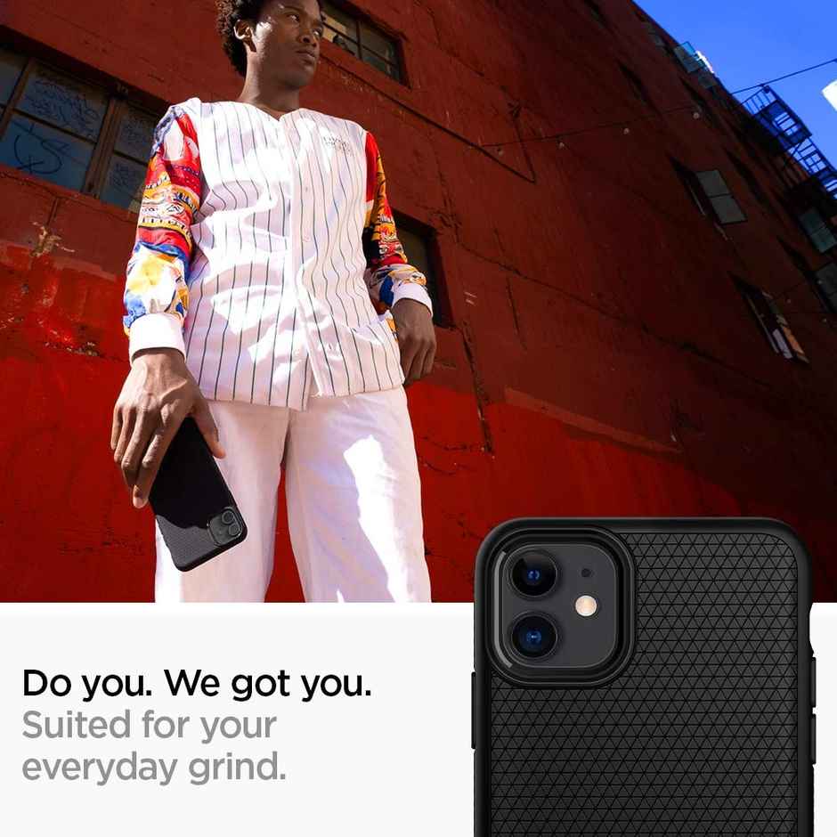 Spigen Liquid Air Back Cover Case Compatible with iPhone 11 (TPU | Matte Black)