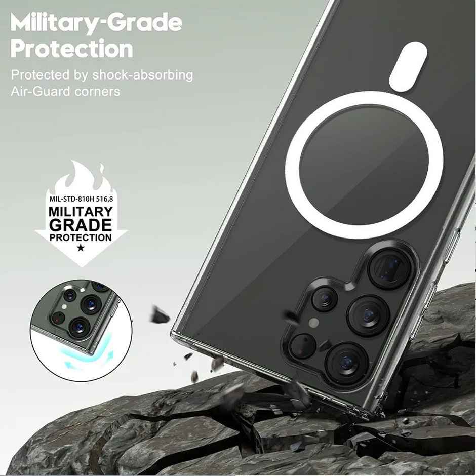 Artistque Case for Samsung S23 Ultra 5g Back Cover - Transparent Clear Magsafe