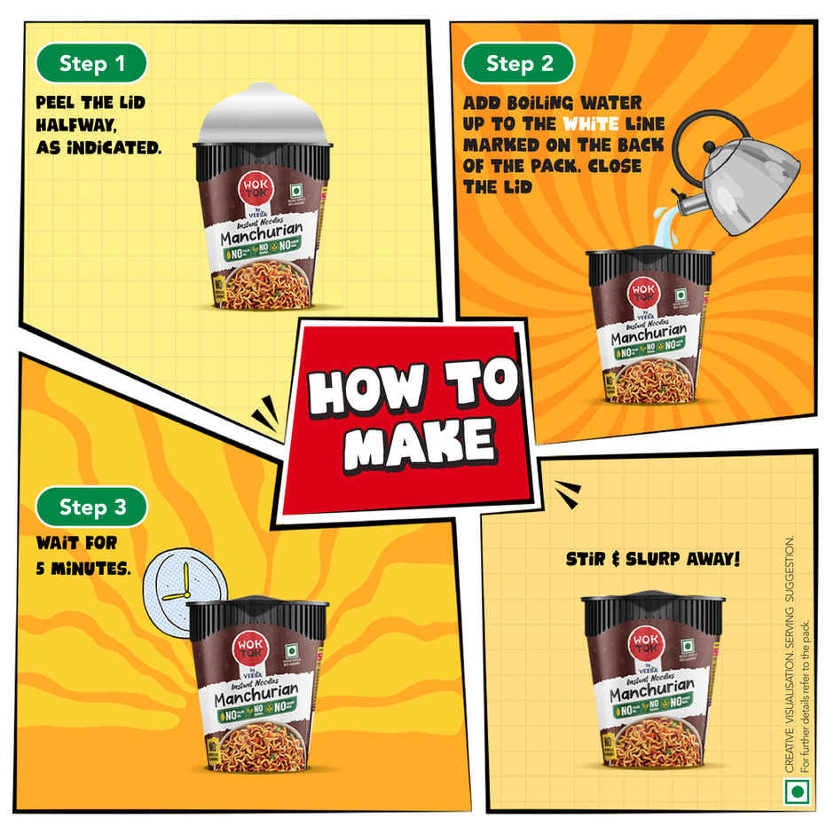 Wok Tok by Veeba Instant Cup Noodles Manchurian