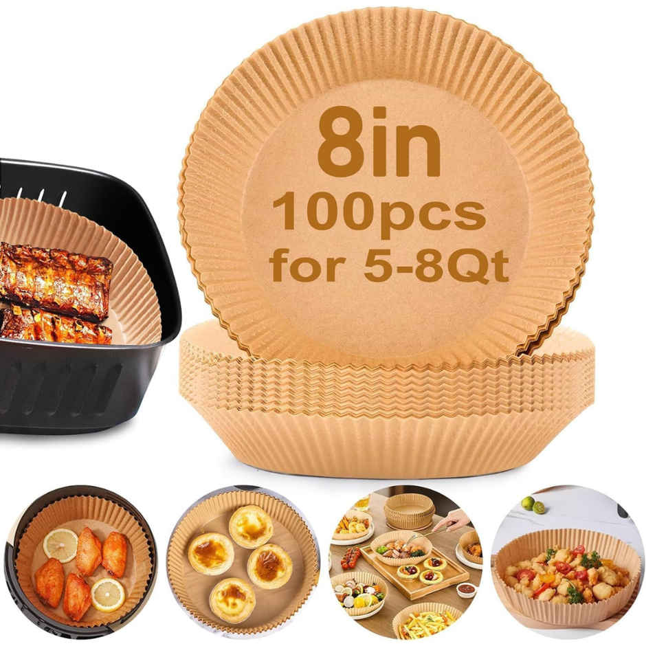 SE7EN Round Air Fryer Disposable Paper Liners Large