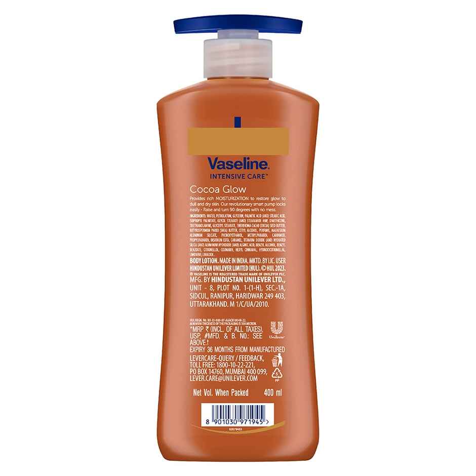 Vaseline Cocoa Glow Serum In Lotion100% Pure Cocoa & Shea Butter For Glowing & Soft Skin