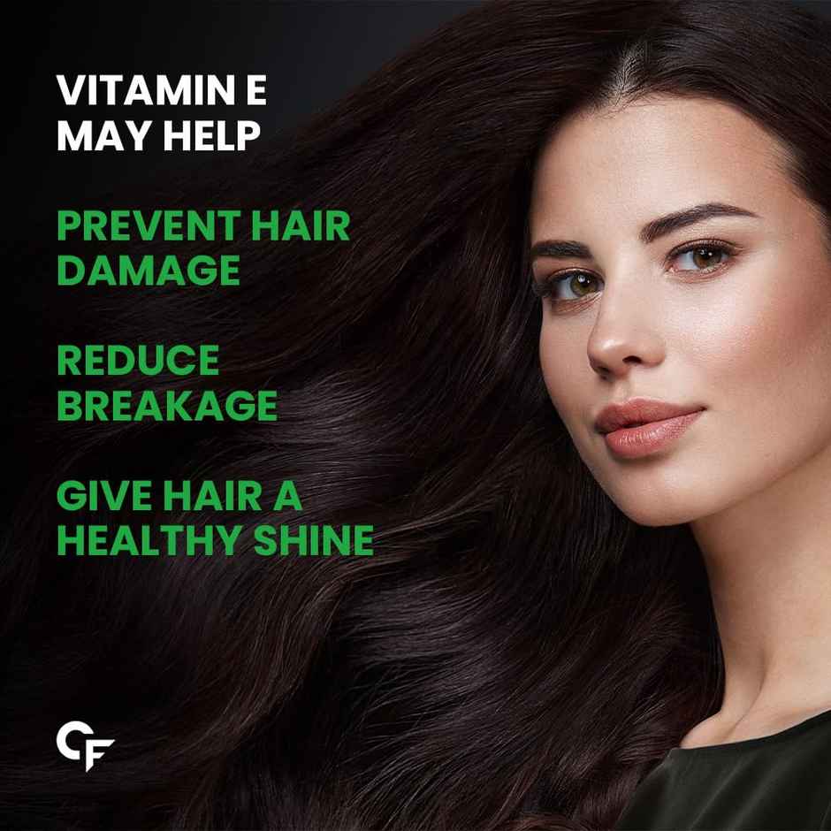 Carbamide Forte 400mg Vitamin E Capsules for Face and Hair with Vitamin E Oil- 120 Capsules
