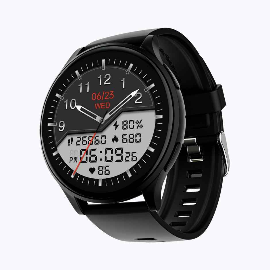 boAt Lunar Prime Smartwatch | 1.43" AMOLED Display | BT Calling - Charcoal Black