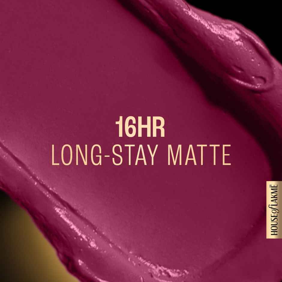 Lakme Forever Matte Liquid Lip, 16hr Lipstick, Lightweight & transferproof | Red Wine