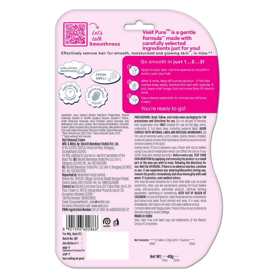 Veet Cream Sensitive with Spatula Blister Pack