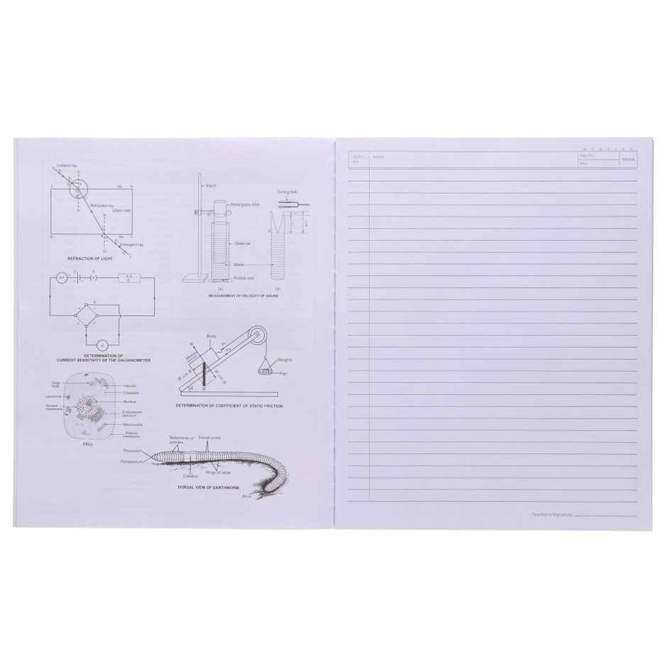 Navneet Youva | Hard Bound Combined SMART Practical Book Ruled&Plain sides (22 x 27 cm, 172 Pages)