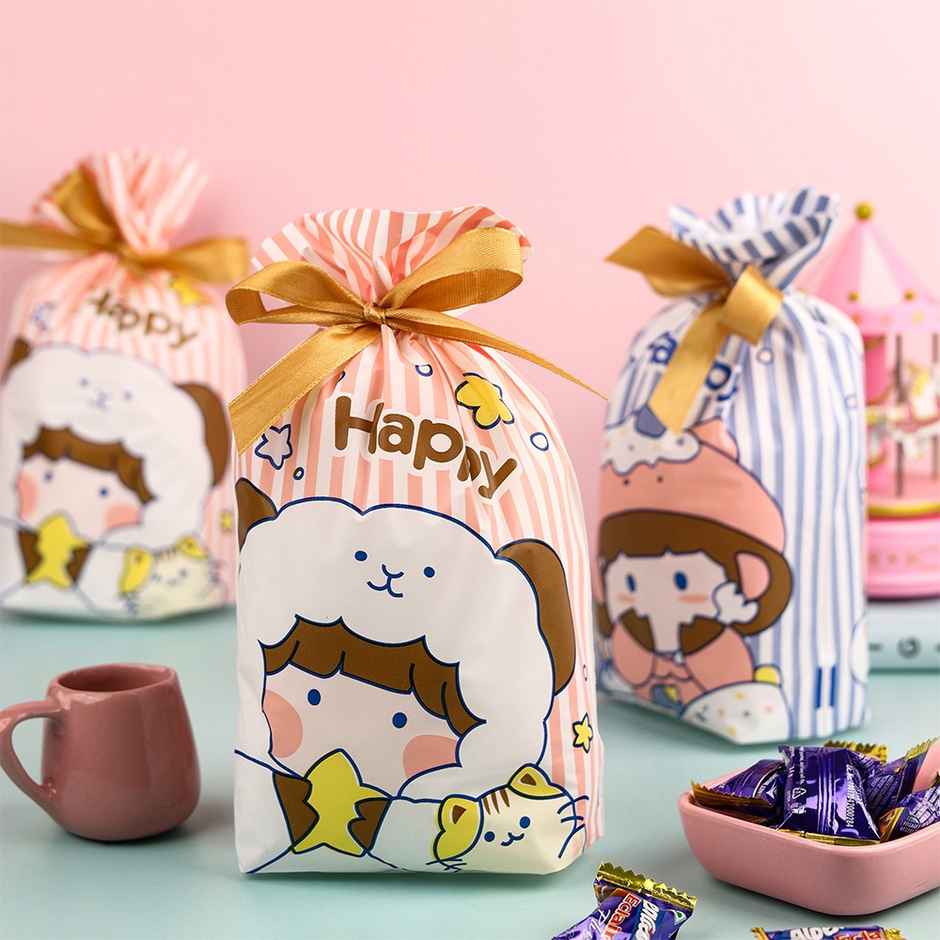 Large Goody Bags - Stripes | Pack of 50 | Birch & Co.