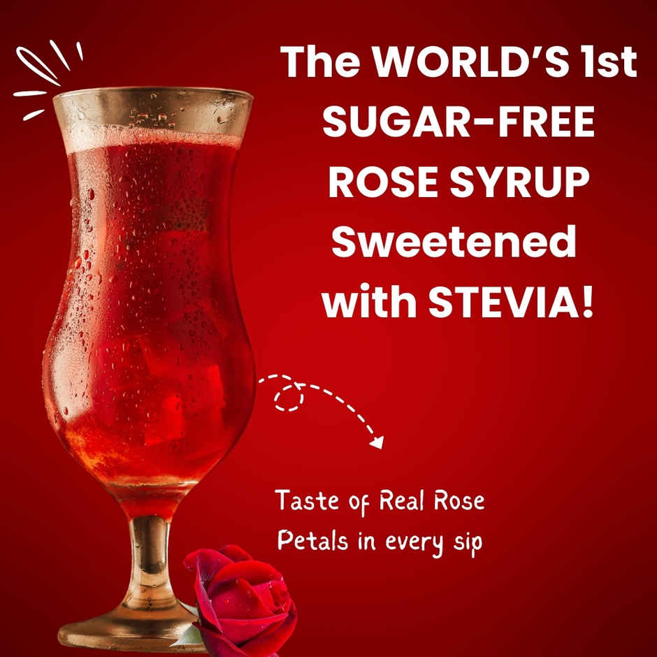 Vistevia Gulabo Sugar Free Rose Syrup