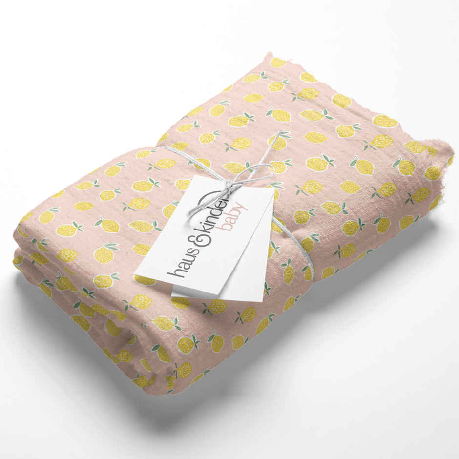 Haus & Kinder Cotton Muslin Swaddle Wrap for New Born Baby Blanket and Swaddles for Newborn Floral