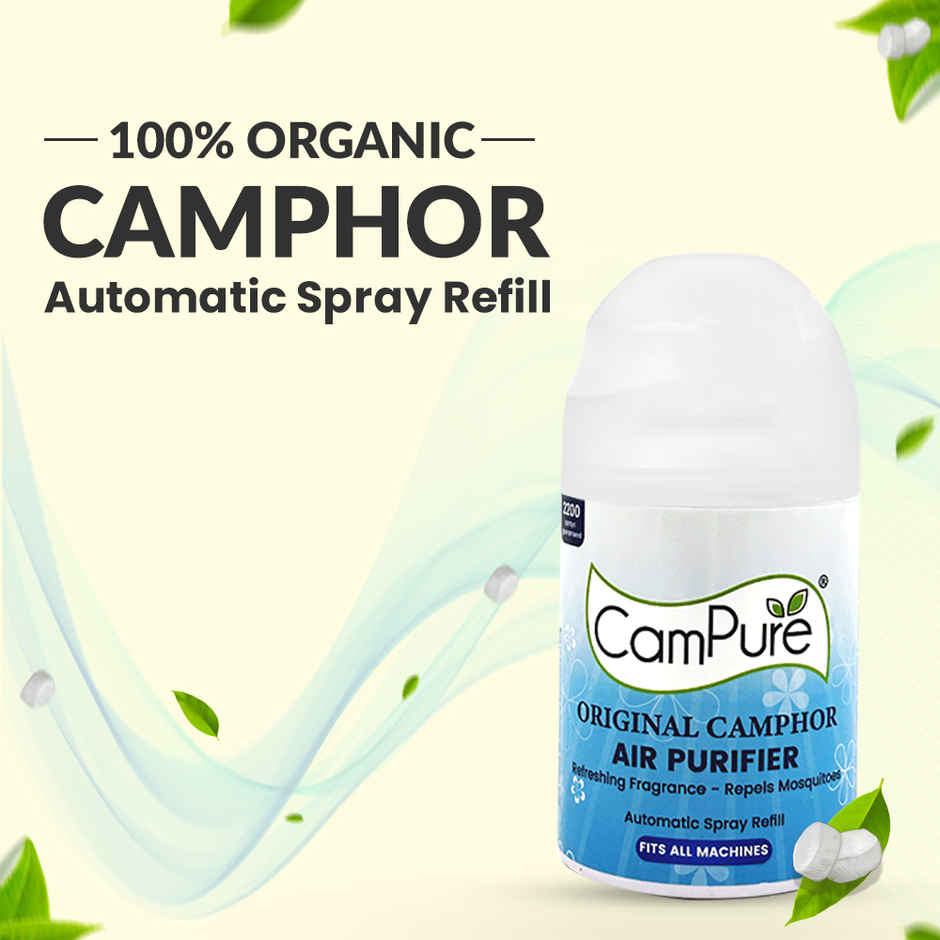 Campure Camphor Kapur Air Freshener Automatic Spray Refill