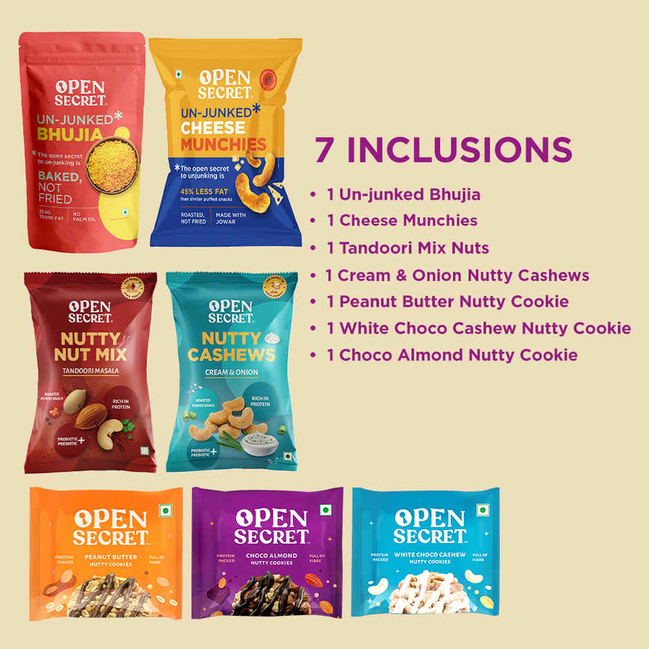 Open Secret Healthy Namkeen and Cookies Snacks Box