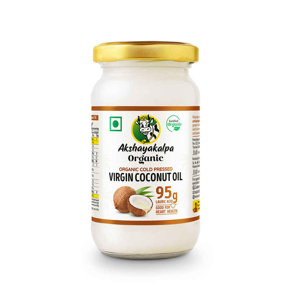 Akshayakalpa Organic Virgin Coconut Cold Pressed Oil | Multipurpose Nariyal Oil