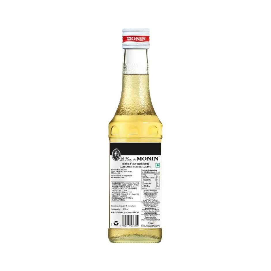 Monin French Vanilla Syrup for Coffee,Shakes and Mocktails
