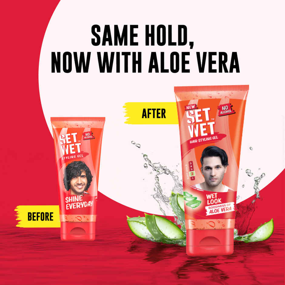 Set Wet Styling Hair Gel for Men | Shine Everyday Tube