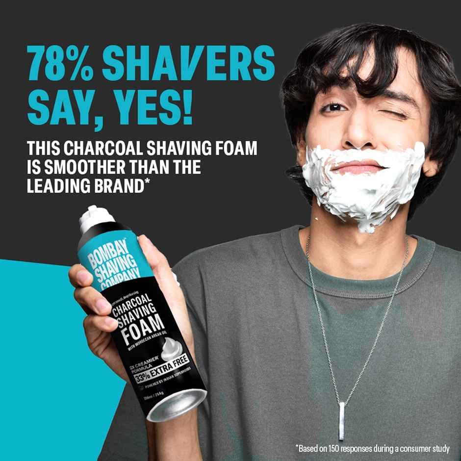 Bombay Shaving Company Charcoal Shaving Foam For Men